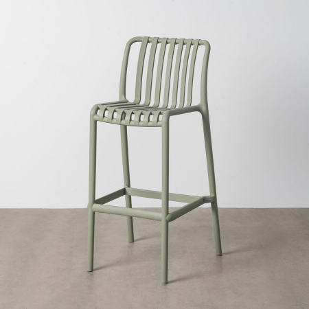 Mobilier Gradina - Scaun de exterior verde din polipropilenă  51 x 50 x 102 cm