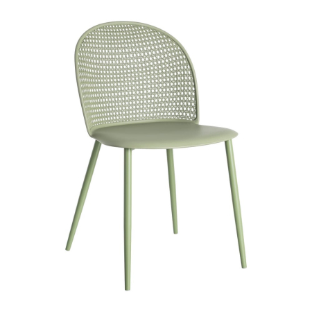 Scaun de exterior verde din metal  51 x 46 x 80 cm [2]