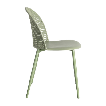 Scaun de exterior verde din metal  51 x 46 x 80 cm [4]