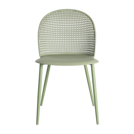 Scaun de exterior verde din metal  51 x 46 x 80 cm [3]