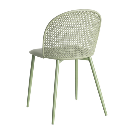 Scaun de exterior verde din metal  51 x 46 x 80 cm [5]