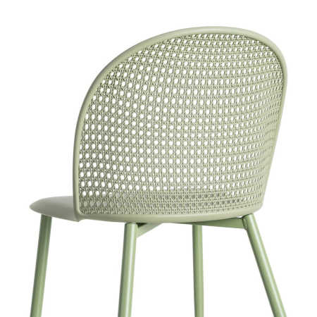 Scaun de exterior verde din metal  51 x 46 x 80 cm [6]