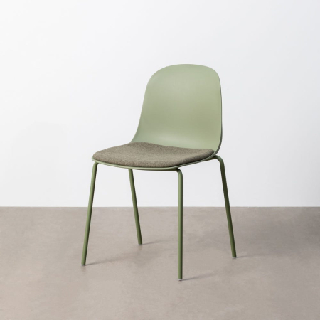 Scaun de exterior verde din metal 46 x 51 x 85 cm [1]