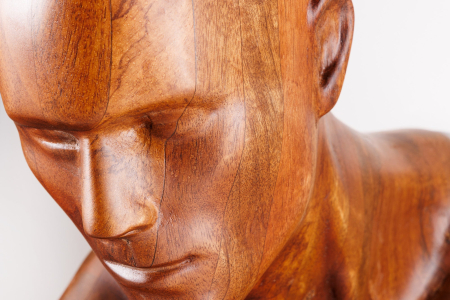 Sculptură de perete SOUL 60 cm lemn de mango maro [6]