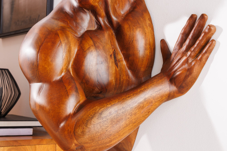 Sculptură de perete SOUL 60 cm lemn de mango maro [9]