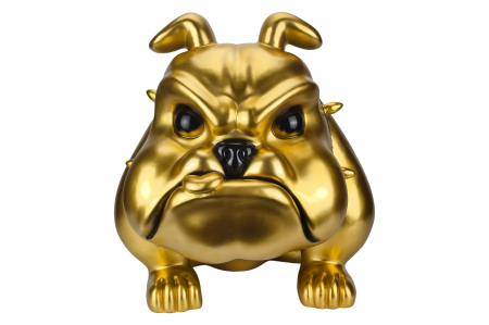 Sculptură decorativă BULLDOG 70 cm auriu [3]