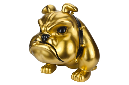 Decorațiuni - Sculptură decorativă BULLDOG 70 cm auriu