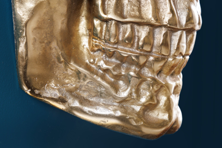 Sculptură decorativă de perete SKULL 40 cm auriu [6]