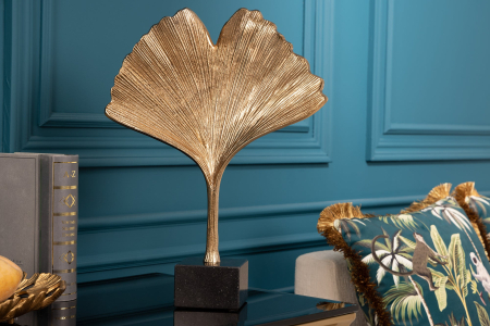 Sculptură Deration FRUNZĂ DE GINKGO 44 cm auriu [4]