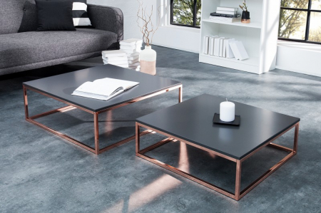 Set 2 măsuțe de cafea Elements cu blat din MDF și cadru metalic [2]