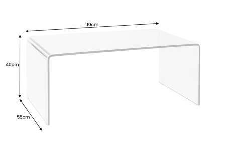 Set 2 masute de cafea FANTOME din sticla securizata, 110 cm [6]