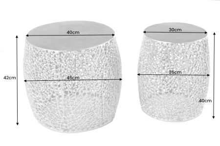 Set 2 masute de cafea LEAF, 40 cm [7]