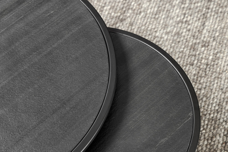 Set 2 masute de cafea MOUNTAIN SOUL cu aspect de marmura, 60/45 cm [5]