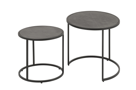 Living - Set 2 masute de cafea MOUNTAIN SOUL cu aspect de marmura, 60/45 cm