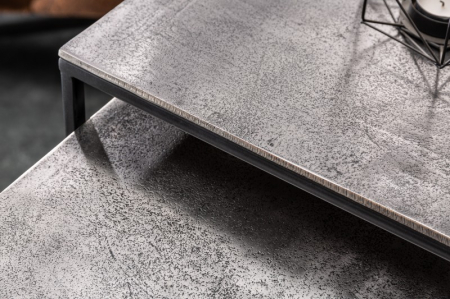 Set 2 masute Elements cu blat din aluminiu si picioare din metal [4]