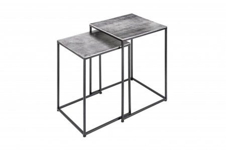 Set 2 masute Elements cu blat din aluminiu si picioare din metal [6]