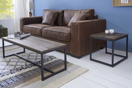 Set 2 masute Elements cu blat din lemn de salcam si picioare din metal [3]