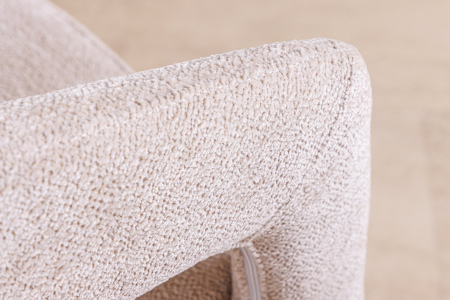 Set 2 scaune BOUTIQUE din material texturat bej [5]