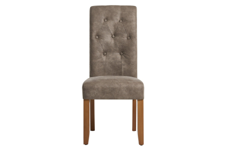 Set 2 scaune CASA din microfibra taupe [2]