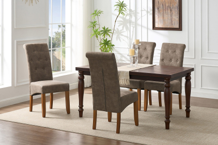 Set 2 scaune CASA din microfibra taupe [1]