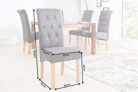 Set 2 scaune CASA din microfibra whisky maro [7]