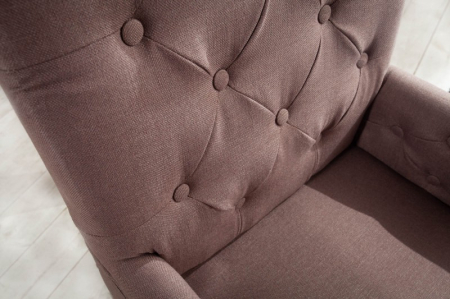 Set 2 scaune Castle cu tapiterie din tesatura structurala si picioare din lemn  [3]