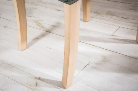 Set 2 scaune Castle cu tapiterie din tesatura structurala si picioare din lemn  [4]