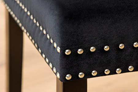 Set 2 scaune CASTLE din catifea neagra [7]