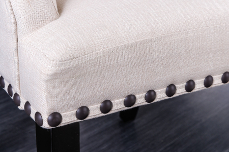 Set 2 scaune CASTLE din material texturat bej [5]