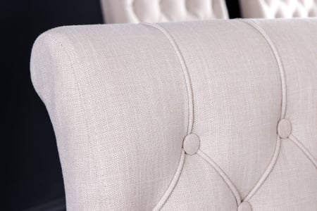 Set 2 scaune CASTLE din material texturat bej [2]