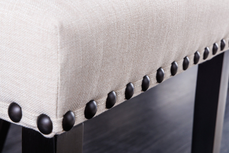 Set 2 scaune CASTLE din material texturat bej [4]