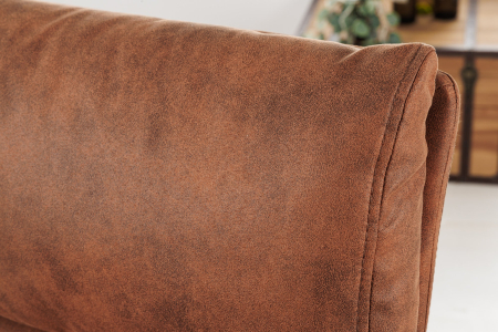 Set 2 scaune de bar COMFORT din microfibra maro, 64-85 cm [6]