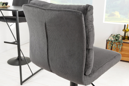 Set 2 scaune de bar COMFORT gri, 64-85 cm [8]