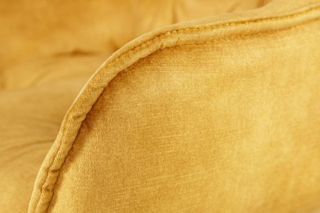 Set 2 scaune de bar MILANO din catifea galben mustar, 75 cm [5]