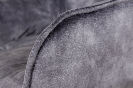 Set 2 scaune de bar MILANO din catifea gri, 75 cm [5]