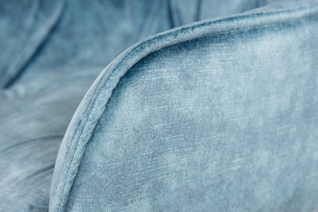 Set 2 scaune de bar MILANO din catifea turquoise, 75 cm [5]