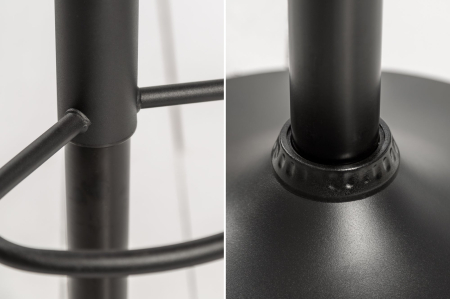 Set 2 scaune de bar PORTLAND din catifea galben mustar, 88-109 cm [6]