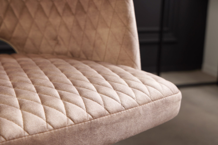 Set 2 scaune de birou PARIS din catifea grej, 43-50 cm [5]