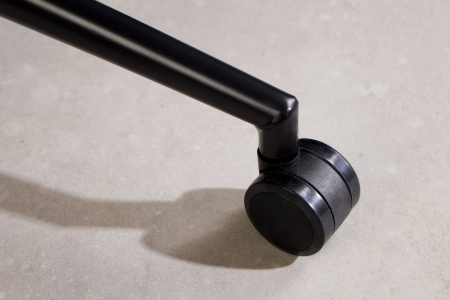 Set 2 scaune de birou PARIS din catifea grej, 43-50 cm [7]