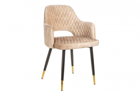 Scaune bucatarie & dining - Set 2 scaune Paris cu tapițerie din catifea, gri