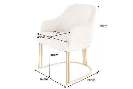 Set 2 scaune EXTRAVAGANCIA bej [9]