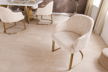 Set 2 scaune EXTRAVAGANCIA din chenille bej [1]