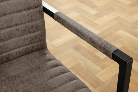 Set 2 scaune LOFT din microfibra taupe [6]