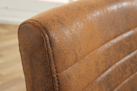 Set 2 scaune LOFT din microfibra vintage maro [5]