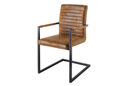 Scaune - Set 2 scaune LOFT din microfibra vintage maro