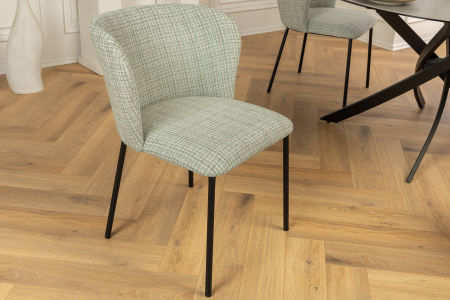Set 2 scaune LYON din tesatura boucle [2]