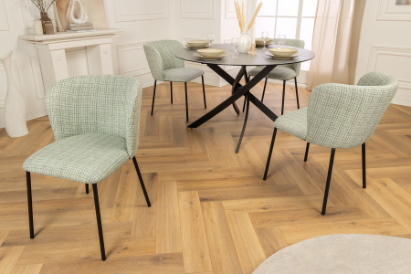 Set 2 scaune LYON din tesatura boucle [4]