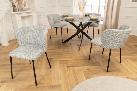 Set 2 scaune LYON din tesatura boucle [4]