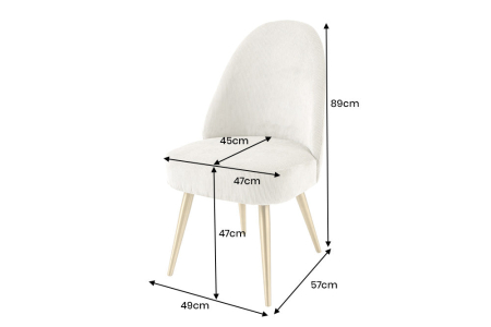 Set 2 scaune MIA CASA bej [8]