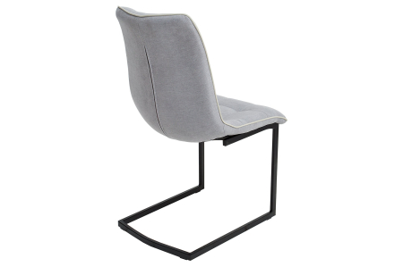 Set 2 scaune MIAMI din tesatura vintage gri deschis [5]